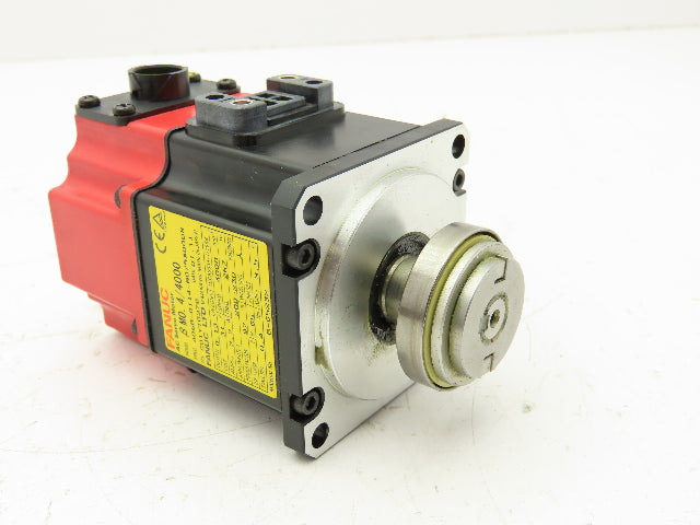 Fanuc A06B-0114-B075#0008 AC Servo Motor 0.13kw 4000RPM Encoder A20B-8200-004