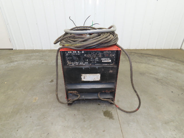Lincoln 8506-PS IDEALARC R3R DC ARC Stick Welder Power Source 500 Amp Leads 3PH