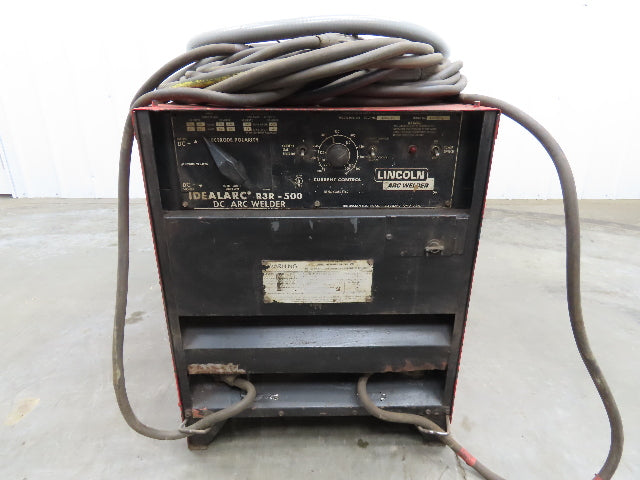 Lincoln 8506-PS IDEALARC R3R DC ARC Stick Welder Power Source 500 Amp Leads 3PH