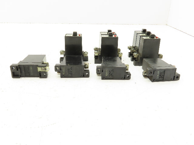 Matsushita 1-Pole Circuit Breaker 1A, 3A, 5A, 7A 220V RC2500A  Lot of 10
