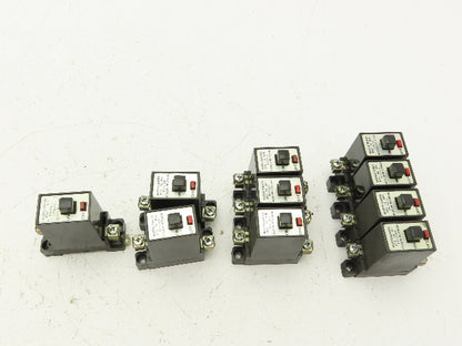 Matsushita 1-Pole Circuit Breaker 1A, 3A, 5A, 7A 220V RC2500A  Lot of 10