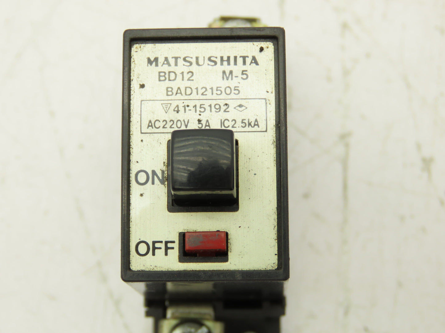 Matsushita 1-Pole Circuit Breaker 1A, 3A, 5A, 7A 220V RC2500A  Lot of 10