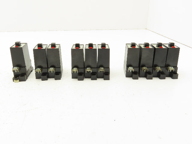 Matsushita 1-Pole Circuit Breaker 1A, 3A, 5A, 7A 220V RC2500A  Lot of 10