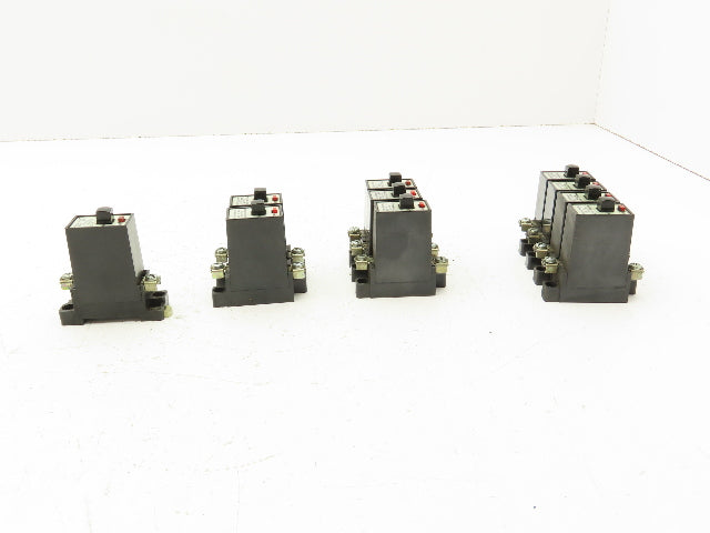 Matsushita 1-Pole Circuit Breaker 1A, 3A, 5A, 7A 220V RC2500A  Lot of 10