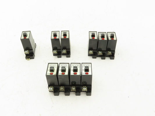 Matsushita 1-Pole Circuit Breaker 1A, 3A, 5A, 7A 220V RC2500A  Lot of 10