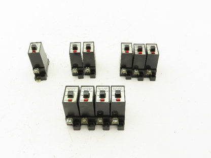 Matsushita 1-Pole Circuit Breaker 1A, 3A, 5A, 7A 220V RC2500A  Lot of 10
