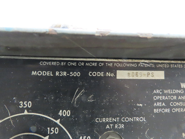 Lincoln 8069-PS IDEALARC R3R DC ARC Stick Welder Welding Power Source 500 AMP