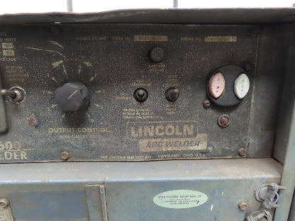 Lincoln 8692-M Ideal Arc DC-600 DC Arc Welder Stick Multiprocess Power Source