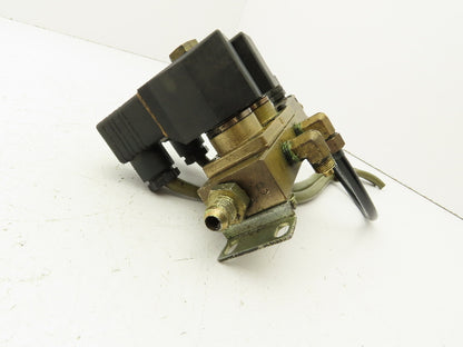 CKD GAB4126 Solenoid Valve 110V 2-Station Brass Manifold 1/4" NPT