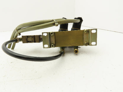 CKD GAB4126 Solenoid Valve 110V 2-Station Brass Manifold 1/4" NPT