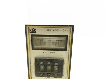 RKC DB-480B4C-M Temperature Controller 100-220V K 0-799°F