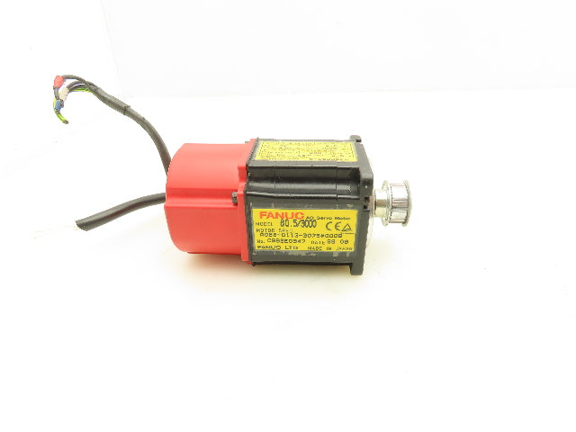 Fanuc A06B-0113-B075 AC Servo Motor 0.2kw 3000RPM Encoder A20B-8001-0560