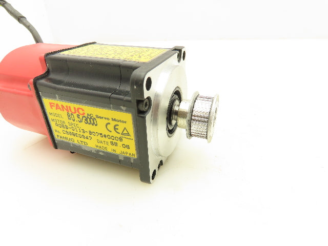 Fanuc A06B-0113-B075 AC Servo Motor 0.2kw 3000RPM Encoder A20B-8001-0560