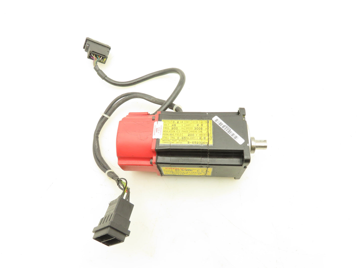 Fanuc A06B-0113-B175 AC Servo Motor 0.2kw 3000RPM Encoder A20B-8001-0060