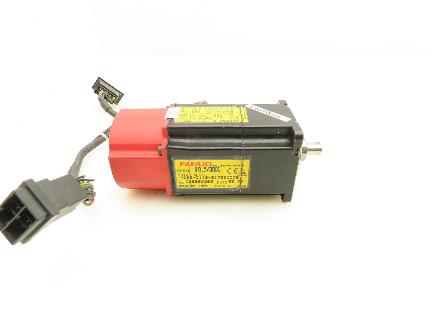Fanuc A06B-0113-B175 AC Servo Motor 0.2kw 3000RPM Encoder A20B-8001-0060