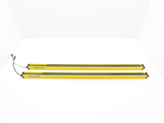 Omron F3SG-4RE0880P14-D Safety Light Curtain Set Receiver Emitter 880mm Set