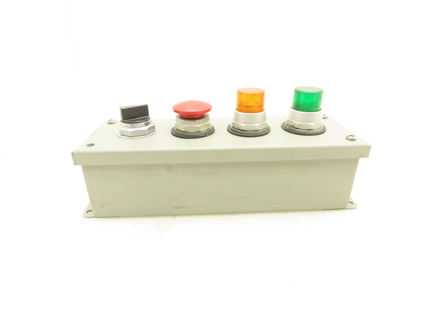 Wiegmann PB-4 Pushbutton Enclosure Luminated Green Momentary Button Selector