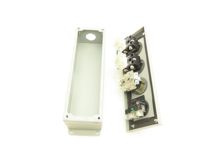 Wiegmann PB-4 Pushbutton Enclosure Luminated Green Momentary Button Selector