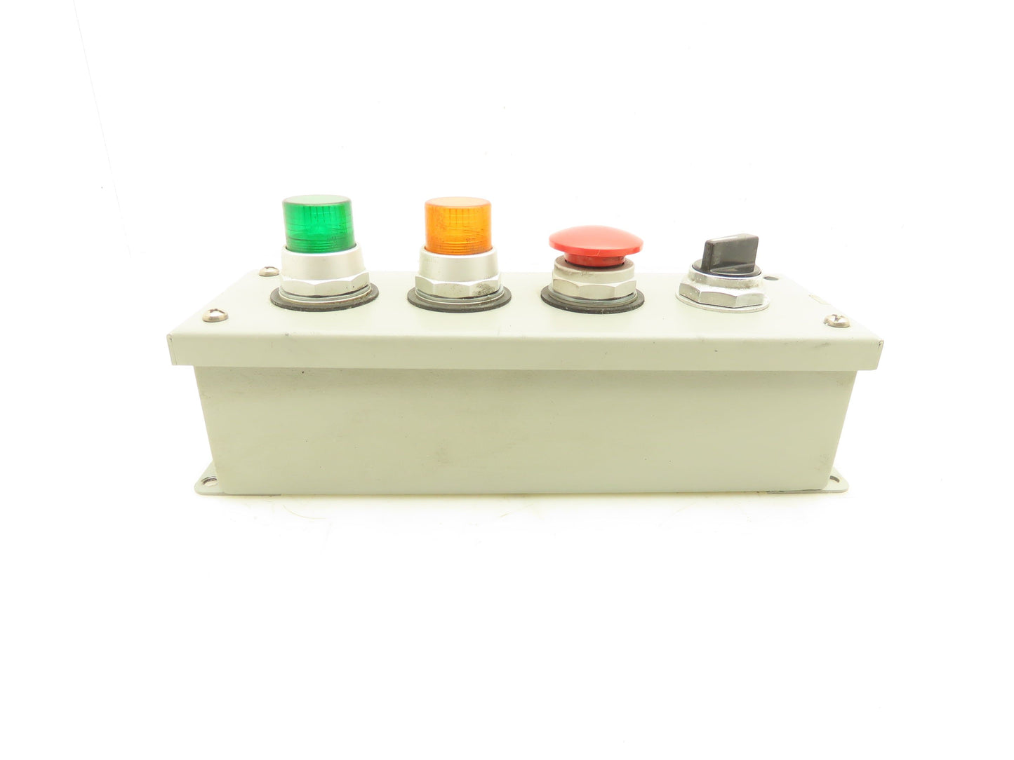 Wiegmann PB-4 Pushbutton Enclosure Luminated Green Momentary Button Selector