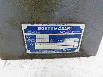 Boston Gear FWC752-400-B7-G Worm Reducer 400:1 Double Reduction Gearbox RH 140TC