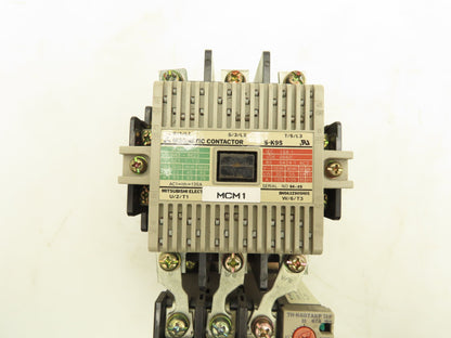 Mitsubishi S-K95 Magnetic Contactor 105A 200-240VAC 120V Coil 3 Pole