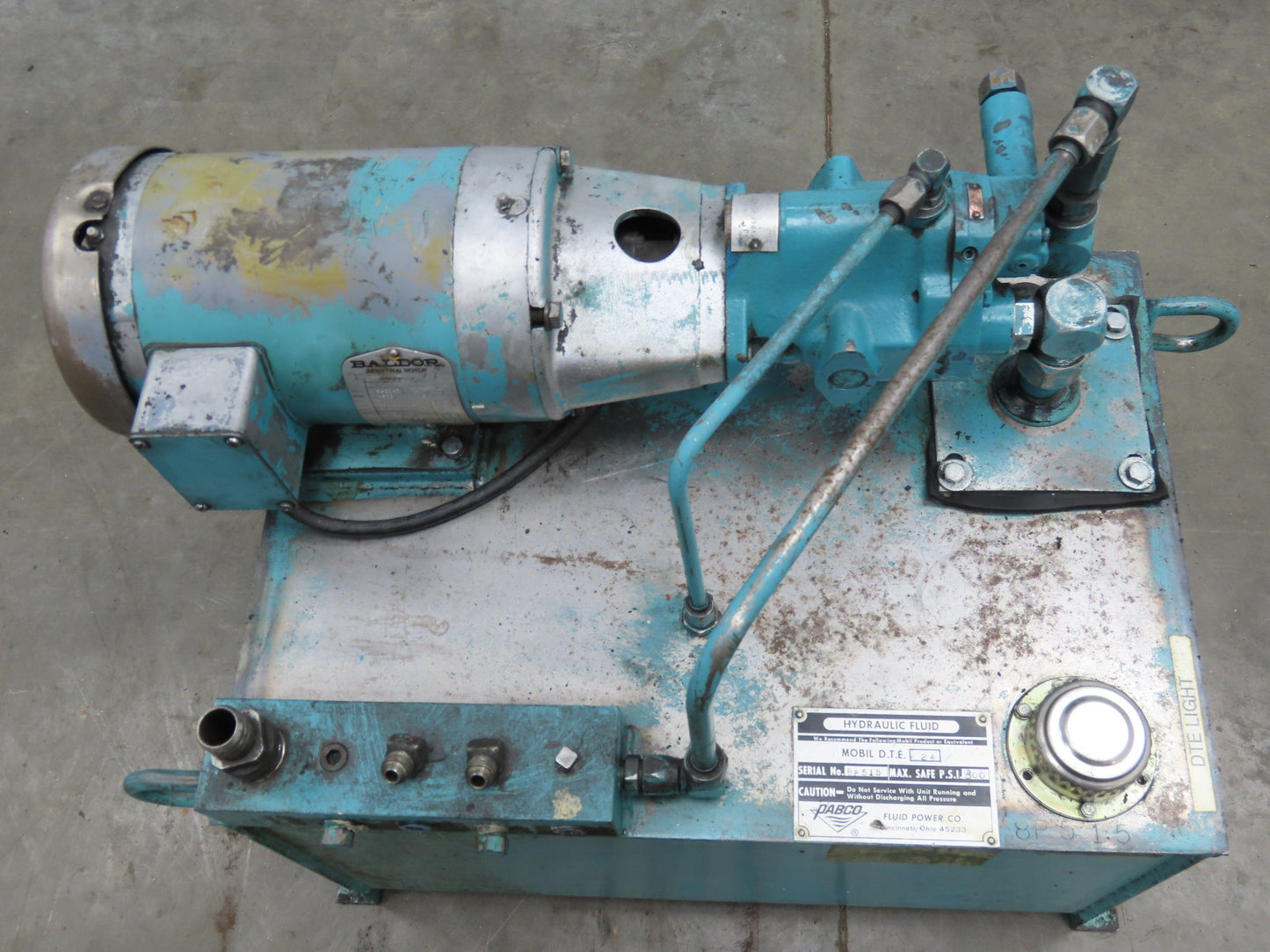 Pabco PVB6ARS20CA11 Hydraulic Power Unit 6 GPM 1000 PSI 18 Gal 2Hp 230/460V 3PH