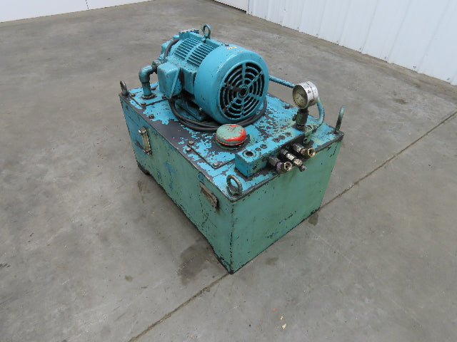 Nachi VDR Uni Pump Hydraulic Power Unit 8 GPM 1000 PSI 20 Gal 3Hp 230/460V 3PH