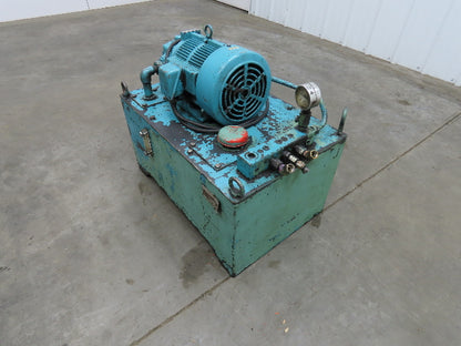 Nachi VDR Uni Pump Hydraulic Power Unit 8 GPM 1000 PSI 20 Gal 3Hp 230/460V 3PH