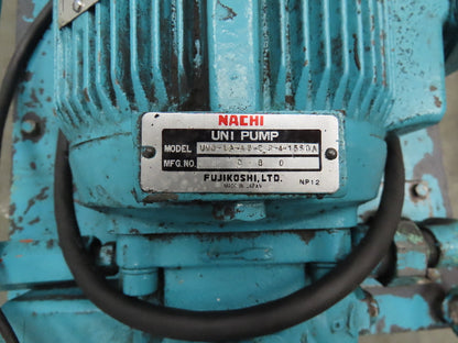 Nachi VDR Uni Pump Hydraulic Power Unit 8 GPM 1000 PSI 20 Gal 3Hp 230/460V 3PH