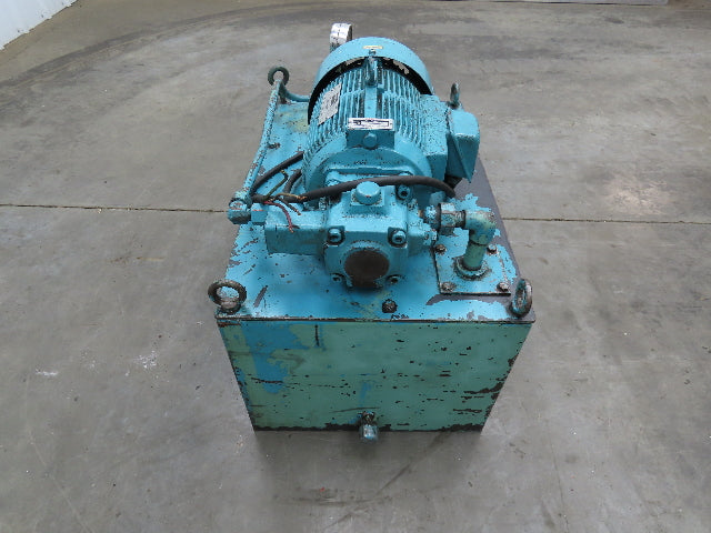 Nachi VDR Uni Pump Hydraulic Power Unit 8 GPM 1000 PSI 20 Gal 3Hp 230/460V 3PH