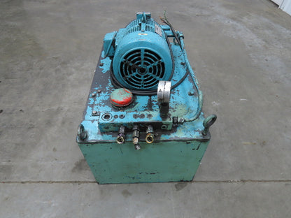 Nachi VDR Uni Pump Hydraulic Power Unit 8 GPM 1000 PSI 20 Gal 3Hp 230/460V 3PH