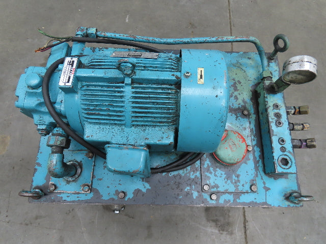 Nachi VDR Uni Pump Hydraulic Power Unit 8 GPM 1000 PSI 20 Gal 3Hp 230/460V 3PH