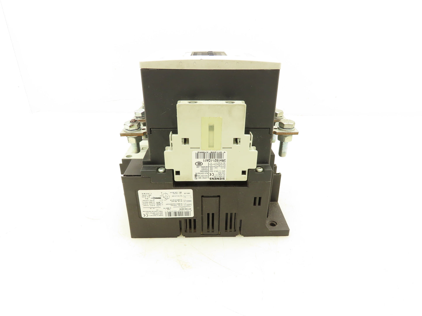 Siemens 3RT1056-6AF36 Contactor 185A 400VAC 120V Coil 3 Pole 2NO+2NC