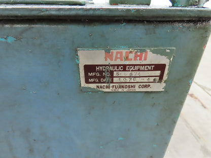Nachi VDR Uni Pump Hydraulic Power Unit 5 GPM 1000 PSI 20 Gal 2Hp 230/460V 3PH