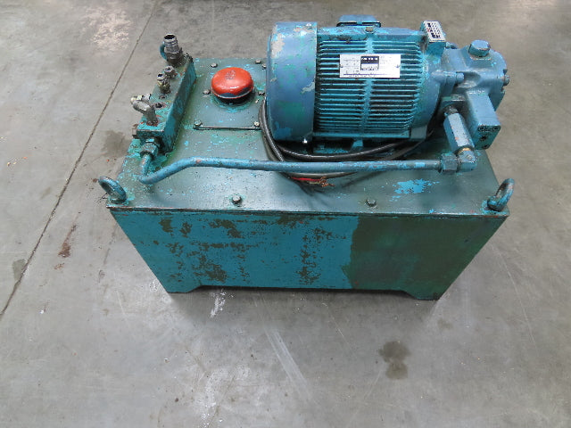 Nachi VDR Uni Pump Hydraulic Power Unit 5 GPM 1000 PSI 20 Gal 2Hp 230/460V 3PH