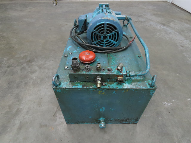 Nachi VDR Uni Pump Hydraulic Power Unit 5 GPM 1000 PSI 20 Gal 2Hp 230/460V 3PH