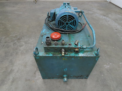 Nachi VDR Uni Pump Hydraulic Power Unit 5 GPM 1000 PSI 20 Gal 2Hp 230/460V 3PH