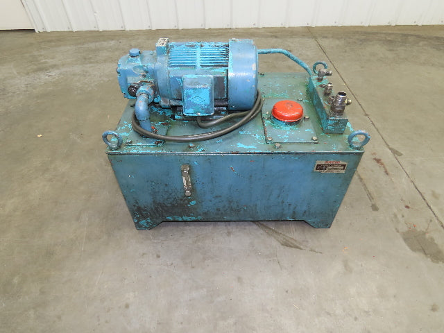 Nachi VDR Uni Pump Hydraulic Power Unit 5 GPM 1000 PSI 20 Gal 2Hp 230/460V 3PH