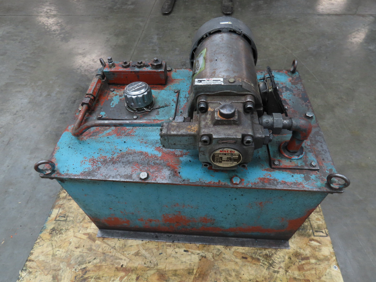 Nachi VDR Uni Pump Hydraulic Power Unit 5 GPM 1000 PSI 20 Gal 2Hp 230/460V 3PH