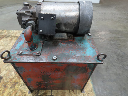 Nachi VDR Uni Pump Hydraulic Power Unit 5 GPM 1000 PSI 20 Gal 2Hp 230/460V 3PH