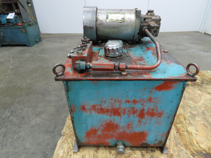 Nachi VDR Uni Pump Hydraulic Power Unit 5 GPM 1000 PSI 20 Gal 2Hp 230/460V 3PH