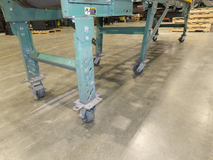 Roach 24"x 10' Belt Over Roller Incline/Flat Conveyor 460V 3PH End Drive 40 FPM