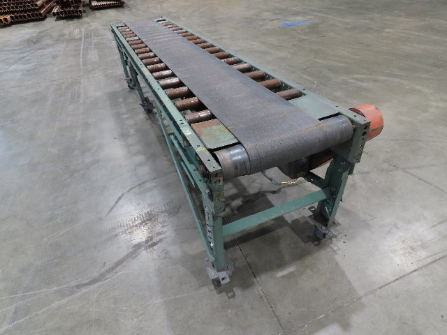 Roach 24"x 10' Belt Over Roller Incline/Flat Conveyor 460V 3PH End Drive 40 FPM