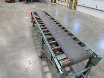 Roach 24"x 10' Belt Over Roller Incline/Flat Conveyor 460V 3PH End Drive 40 FPM