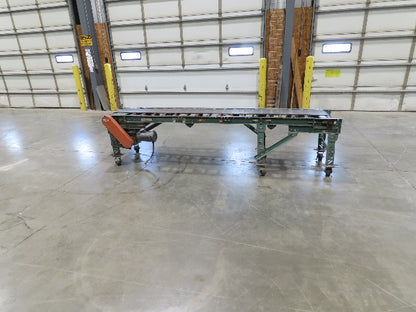 Roach 24"x 10' Belt Over Roller Incline/Flat Conveyor 460V 3PH End Drive 40 FPM