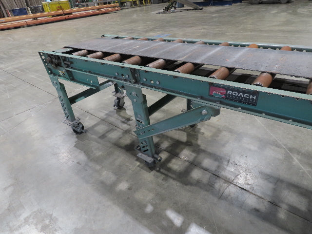 Roach 24"x 10' Belt Over Roller Incline/Flat Conveyor 460V 3PH End Drive 40 FPM
