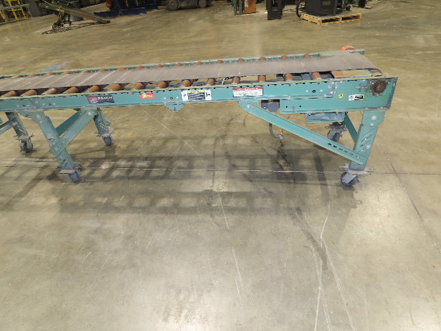 Roach 24"x 10' Belt Over Roller Incline/Flat Conveyor 460V 3PH End Drive 40 FPM