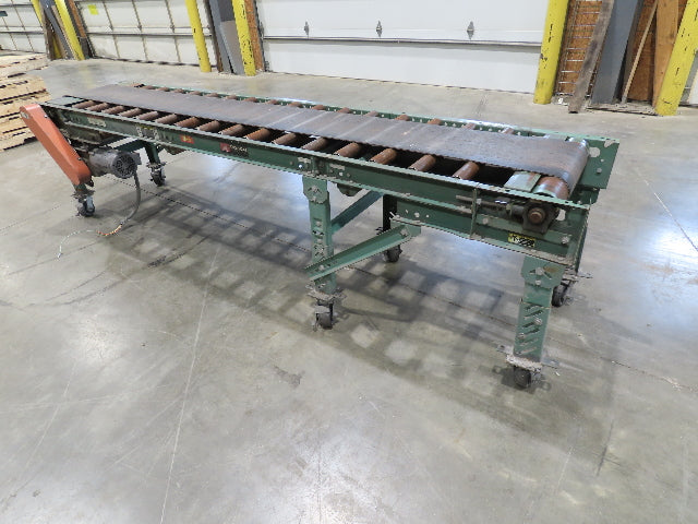 Roach 24"x 10' Belt Over Roller Incline/Flat Conveyor 460V 3PH End Drive 40 FPM