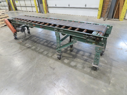Roach 24"x 10' Belt Over Roller Incline/Flat Conveyor 460V 3PH End Drive 40 FPM