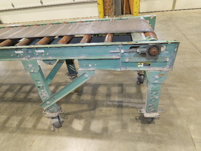 Roach 24"x 10' Belt Over Roller Incline/Flat Conveyor 460V 3PH End Drive 40 FPM